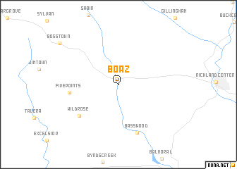 map of Boaz