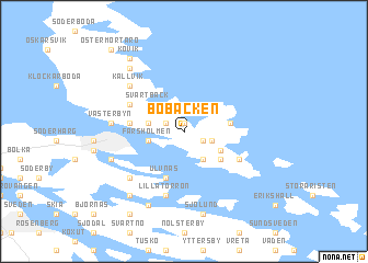 map of Bobacken