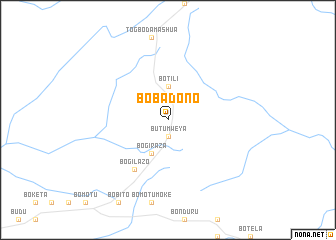 map of Bobadono