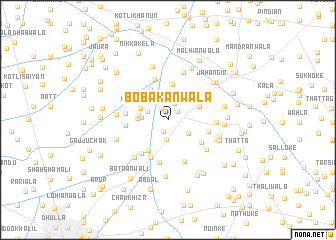 map of Bobakānwāla