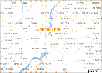 map of Boba Klebli