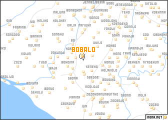 map of Bobalo