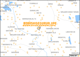 map of Bobashi de Guadalupe