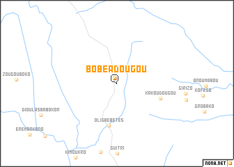 map of Bobéadougou