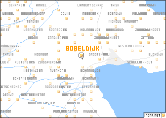 map of Bobeldijk