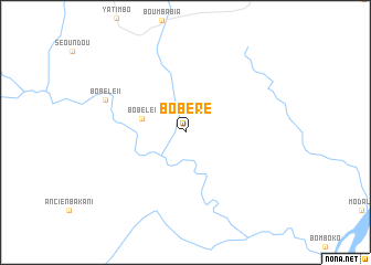 map of Bobéré