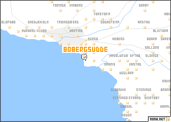 map of Bobergsudde