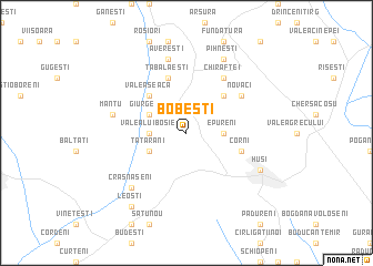 map of Bobeşti