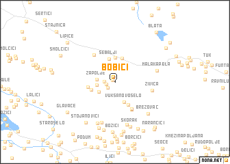 map of Bobići