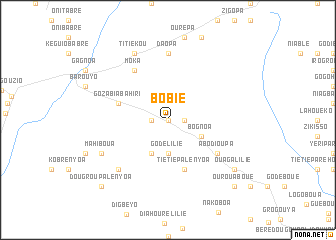 map of Bobié