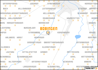 map of Bobingen