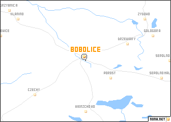 map of Bobolice