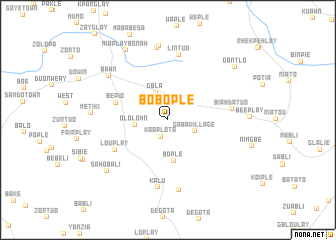 map of Bobople