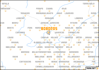 map of Boborás