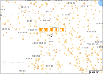 map of Bobova Ulica