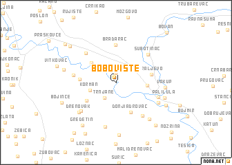 map of Bobovište