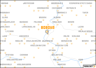 map of Bobowa