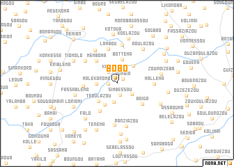 map of Bobo