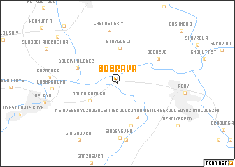 map of Bobrava