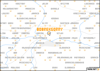 map of Bobrek Górny