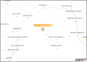 map of Bobrinskiy