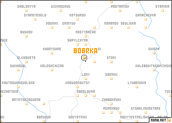 map of Bobrka