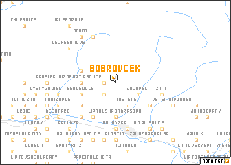 map of Bobrovček