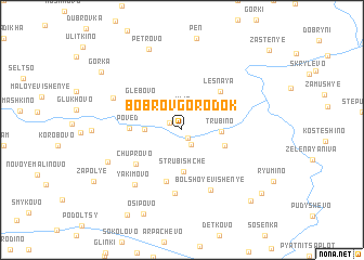 map of Bobrov-Gorodok