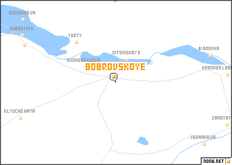 map of Bobrovskoye