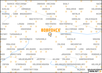 map of Bobrowce