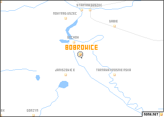 map of Bobrowice