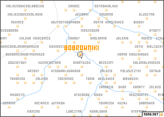 map of Bobrowniki