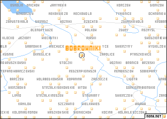 map of Bobrowniki