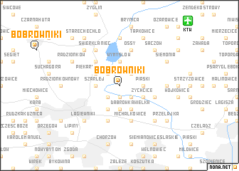 map of Bobrowniki