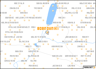 map of Bobrowniki