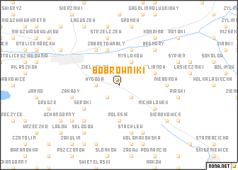 map of Bobrowniki