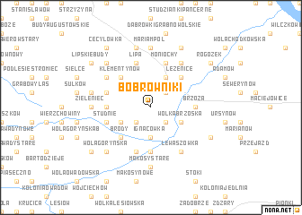 map of Bobrowniki