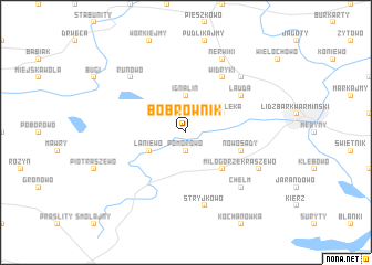 map of Bobrownik