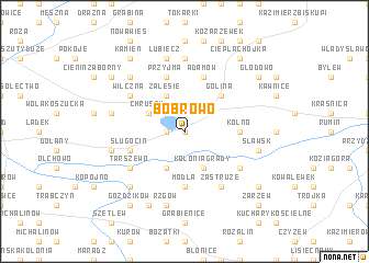 map of Bobrowo