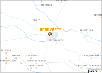 map of Bobrynetsʼ