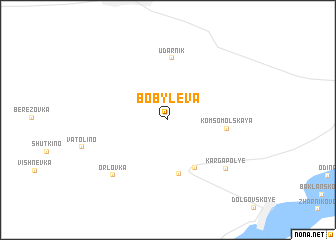 map of Bobylëva