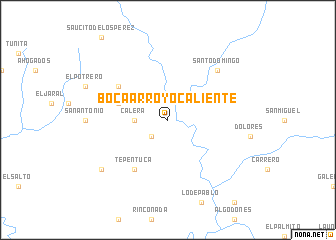 map of Boca Arroyo Caliente