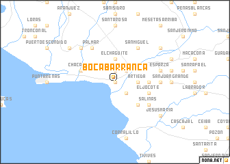 map of Boca Barranca