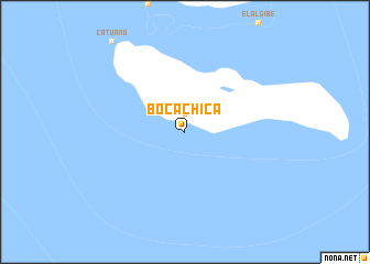 map of Boca Chica
