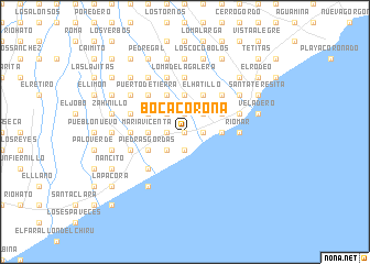 map of Boca Corona