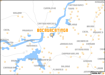 map of Boca da Catinga