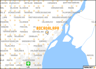 map of Boca da Lapa