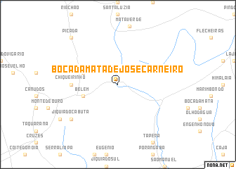 map of Bôca da Mata de José Carneiro