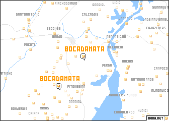 map of Boca da Mata