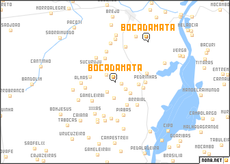 map of Boca da Mata